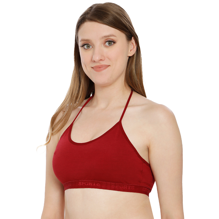 Neck Sports Bra