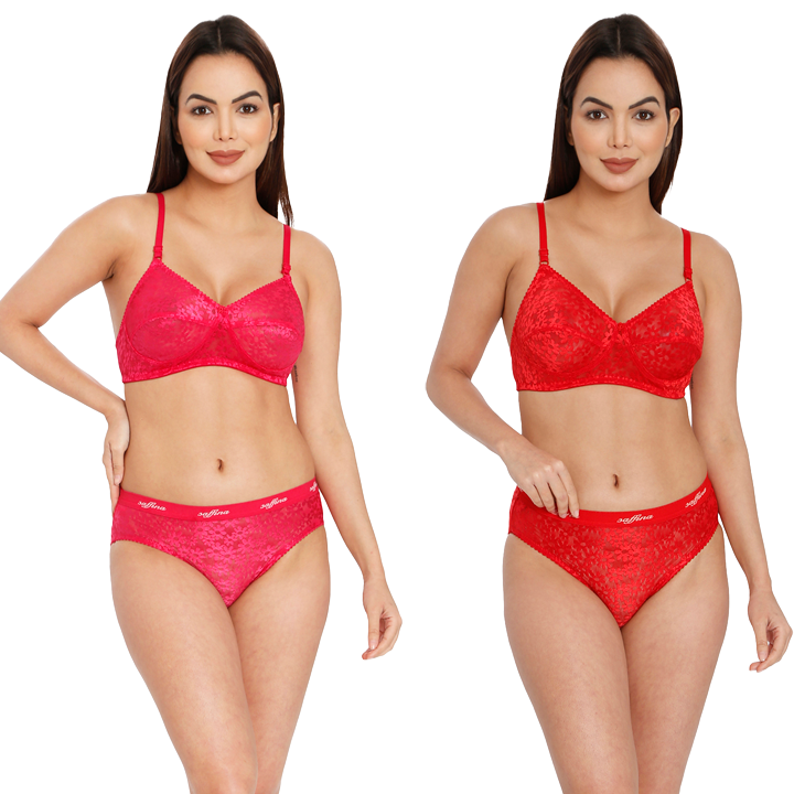 Lingeries Set Combo Full Coverage Non Padded Non Wired Bra