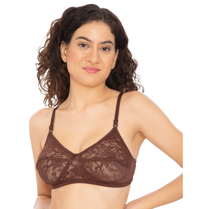 Net Design Bridal Non Padded Bra