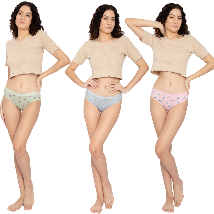 Women Mid Rise Hipster Panty Pack Of 3